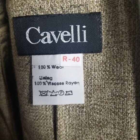 Cavelli Men's Brown Wool Unlined Blazer Sz 40 R - Picture 4 of 11